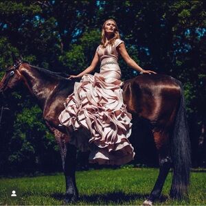 Jovani Blush Pink Prom Pageant Gown 2